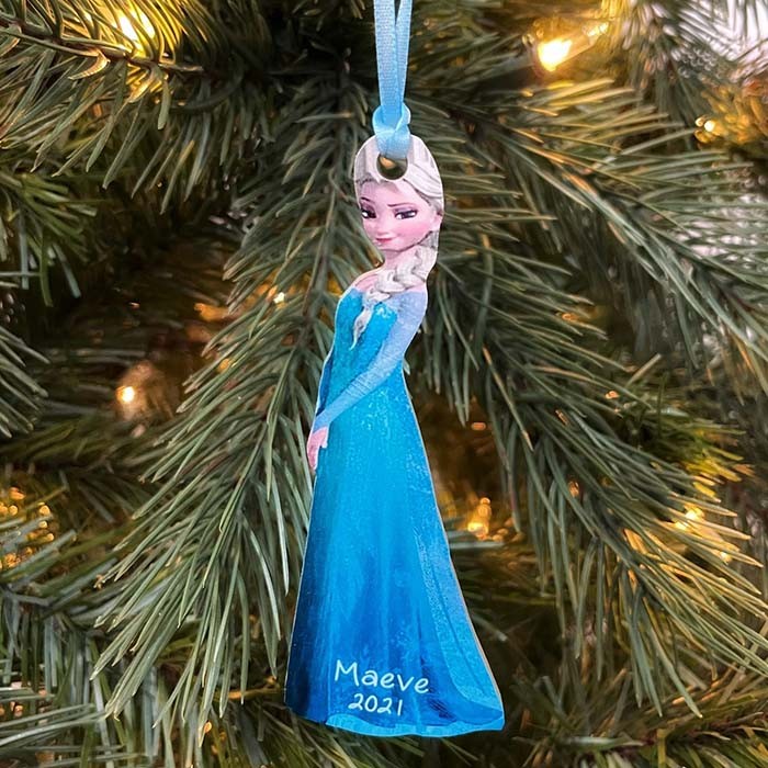Personalized Elsa Frozen Christmas Ornamen Gift For Kids