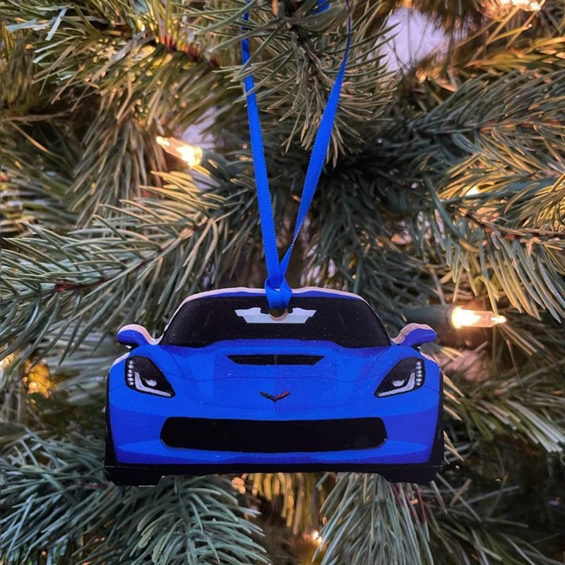 Personalized Corvette Christmas Ornament Chevrolet Gift For Kids, Husband