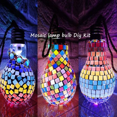 Mosaic Lamp Bulb DIY Kit Home Decor Lamp