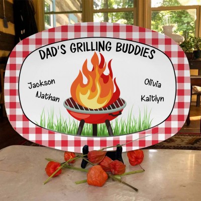 Personalized Dad's Grilling Buddies Gift For Father's Day 