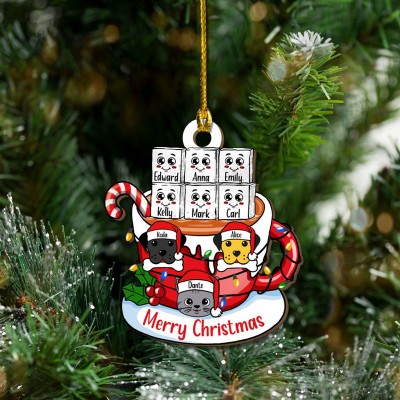 Personalized Christmas Marshmallow Cup Ornament