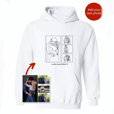 Spicy Embroidered Portrait Hoodie Crewneck Gift For Boyfriend Husband Soulmate