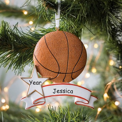 Personalized Basketball Christmas NBA Ornament Gift For Kids