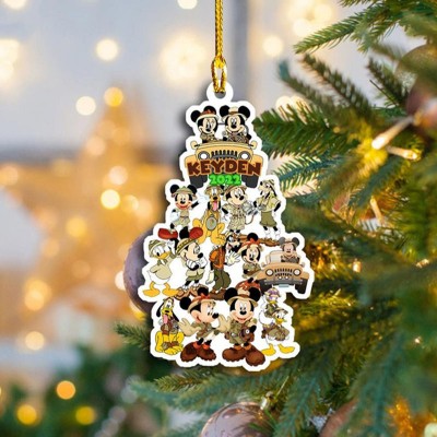 Christmas Mickey Safari Customized Ornament