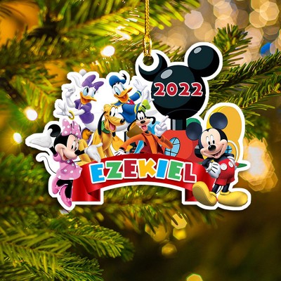 Christmas Mickey Clubhouse Customized Ornament