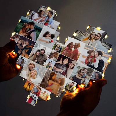 Customized Photo Collage Lamp for Christmas Gifts Valentine Day Gifts