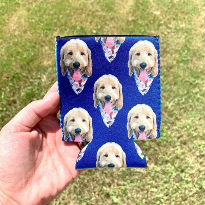 Personalized Picture Insulated Can Cooler Pet Photo Gifts