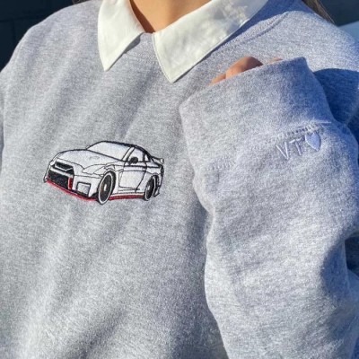 60% OFF❗❗Personalized Car Embroidered Hoodie Sweatshirt Birthday Christmas Gift For Any Car Lovers