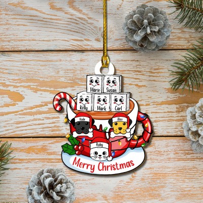 Personalized Christmas Marshmallow Cup Ornament