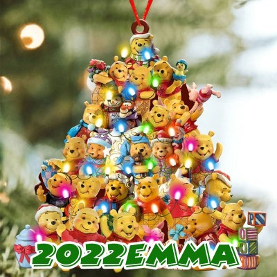 Christmas Winnie The Pooh Customized Ornament