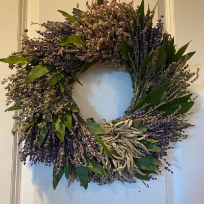 French Herb Wreath For Front Door