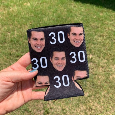 Personalized 30th Birthday Party Favors Can Cooler Summer Gifts