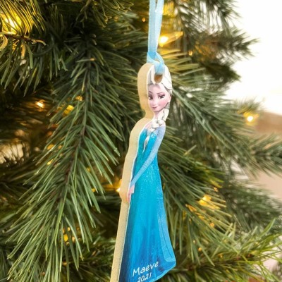 Personalized Elsa Frozen Christmas Ornamen Gift For Kids