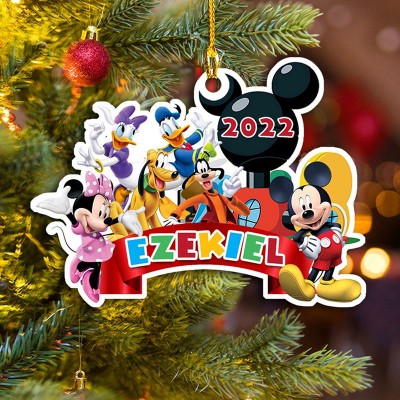 Christmas Mickey Clubhouse Customized Ornament